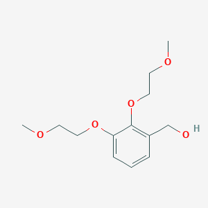 molecular formula C13H20O5 B8336670 (2,3-Bis{[2-(methyloxy)ethyl]oxy}phenyl)methanol 
