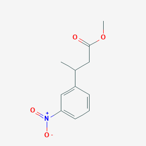 molecular formula C11H13NO4 B8336699 3-(3-Nitro-phenyl)-butyric acid methyl ester 