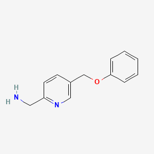 molecular formula C13H14N2O B8336707 C-(5-Phenoxymethyl-pyridin-2-yl)-methylamine 