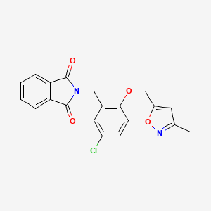 2-[5-Chloro-2-(3-methylisoxazol-5-ylmethoxy)benzyl]isoindole-1,3-dione