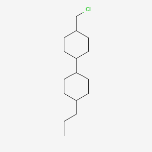 molecular formula C16H29Cl B8336779 trans-4-(trans-4-Propylcyclohexyl)cyclohexylchloromethane 