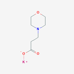 molecular formula C7H12KNO3 B8336874 3-Morpholinopropionic acid potassium salt 