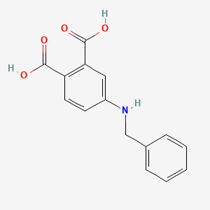 molecular formula C15H13NO4 B8336961 4-Benzylamino-phthalic acid 