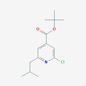 molecular formula C14H20ClNO2 B8336982 2-Chloro-6-isobutylisonicotinic acid tert.-butyl ester 