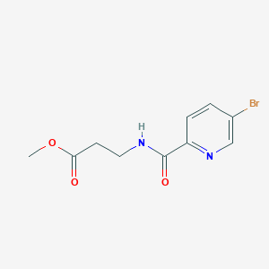 molecular formula C10H11BrN2O3 B8337009 Methyl 3-(5-bromopicolinamido)propanoate 