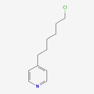 molecular formula C11H16ClN B8337100 4-(6-Chlorohexyl)pyridine 