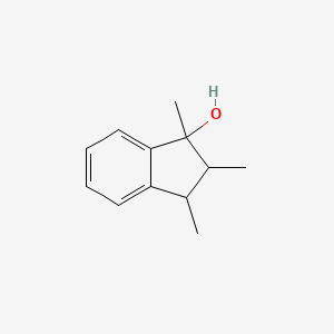 molecular formula C12H16O B8337103 1,2,3-Trimethyl-1-indanol 