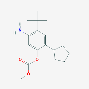 5-Amino-4-tert-butyl-2-cyclopentylphenyl methyl carbonate