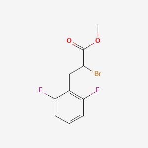 molecular formula C10H9BrF2O2 B8337163 2-Bromo-3-(2,6-difluoro-phenyl)-propionic acid methyl ester 