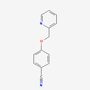 molecular formula C13H10N2O B8337200 4-(Pyridin-2-ylmethoxy)-benzonitrile 