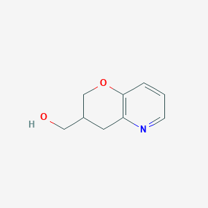 molecular formula C9H11NO2 B8337214 3,4-dihydro-2H-pyrano[3,2-b]pyridine-3-methanol 