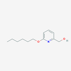 molecular formula C12H19NO2 B8337222 6-Hexyloxy-2-hydroxymethylpyridine 