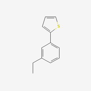 molecular formula C12H12S B8337282 2-(3-Ethylphenyl)thiophene 