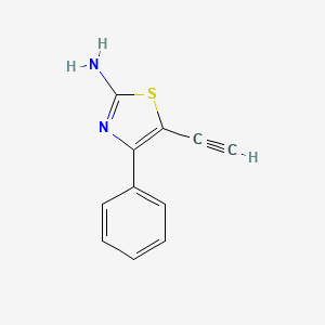 molecular formula C11H8N2S B8337291 5-Ethynyl-4-phenyl-thiazol-2-ylamine 