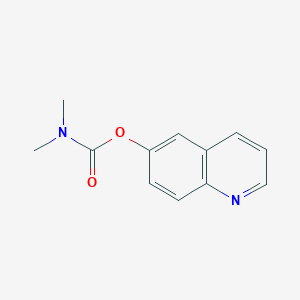 molecular formula C12H12N2O2 B8337337 quinolin-6-yl N,N-dimethylcarbamate 