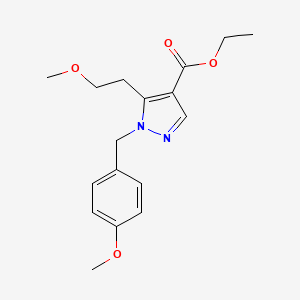 ethyl 1-(4-methoxybenzyl)-5-(2-methoxyethyl)-1H-pyrazole-4-carboxylate