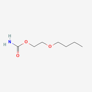 molecular formula C7H15NO3 B8337393 Carbamic acid, (2-butoxyethyl)ester CAS No. 16006-08-9