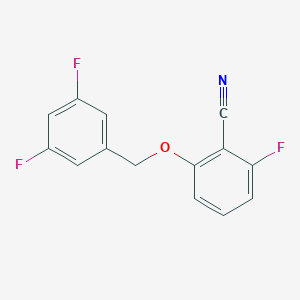 2-Fluoro-6-(3,5-difluorophenylmethoxy)benzonitrile