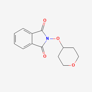 molecular formula C13H13NO4 B8337403 2-(tetrahydro-2H-pyran-4-yloxy)-1H-isoindole-1,3(2H)-dione 