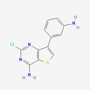 7-(3-Aminophenyl)-2-chlorothieno[3,2-d]pyrimidin-4-amine