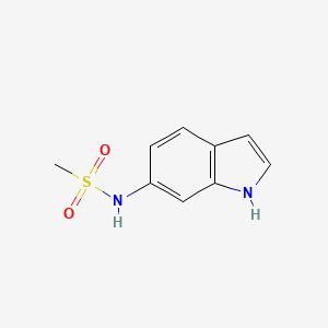 molecular formula C9H10N2O2S B8337439 N-(1H-indole-6-yl)-methanesulfonamide 