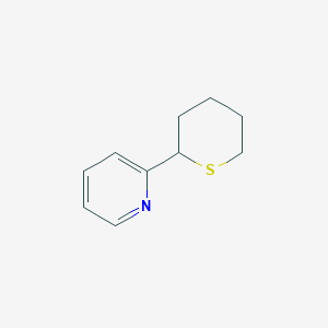 molecular formula C10H13NS B8337455 2-(Pyrid-2-yl)-tetrahydrothiopyran 