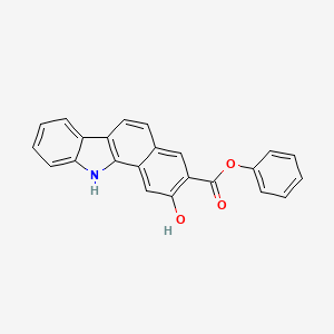 molecular formula C23H15NO3 B8337513 Phenyl2-hydroxy-11H-benzo[a]carbazole-3-carboxylate 