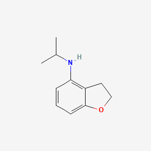 molecular formula C11H15NO B8337522 N-isopropyl-2,3-dihydro-4-benzofuranamine CAS No. 61090-38-8