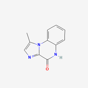 molecular formula C11H9N3O B8337535 1-methylimidazo[1,2-a]quinoxaline-4(5H)-one 