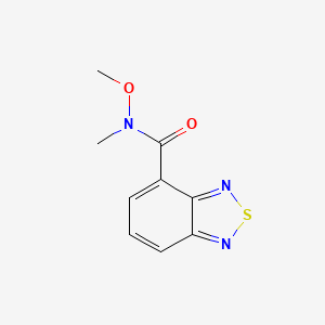 molecular formula C9H9N3O2S B8337542 Benzo[1,2,5]thiadiazole-4-carboxylic acid methoxy-methyl-amide 