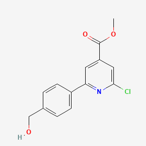 Methyl 2-chloro-6-(4-(hydroxymethyl)phenyl)isonicotinate