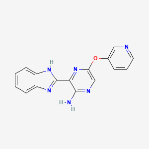 3-(1H-Benzimidazol-2-yl)-5-(3-pyridyloxy)pyrazin-2-amine