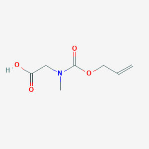 molecular formula C7H11NO4 B8337599 N-allyloxycarbonyl-N-methylglycine CAS No. 97609-13-7