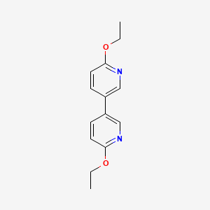 molecular formula C14H16N2O2 B8337631 6,6'-Diethoxy-3,3'-bipyridine 