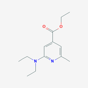 molecular formula C13H20N2O2 B8337641 2-Diethylamino-6-methyl-isonicotinic acid ethyl ester 