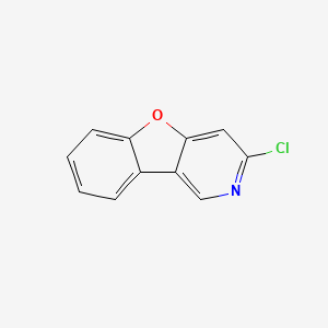 molecular formula C11H6ClNO B8337677 3-Chlorobenzofuro[3,2-c]pyridine 