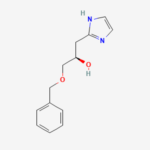 molecular formula C13H16N2O2 B8337681 (2R)-1-(benzyloxy)-3-(1H-imidazol-2-yl)-2-propanol 