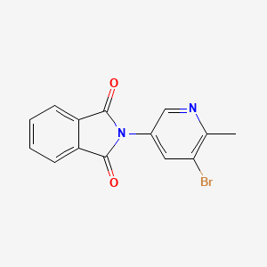 molecular formula C14H9BrN2O2 B8337709 2-(5-Bromo-6-methylpyridin-3-yl)isoindoline-1,3-dione 