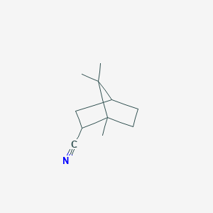 molecular formula C11H17N B8337720 1,7,7-Trimethyl-bicyclo[2.2.1]heptane-2-carbonitrile 