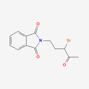 molecular formula C13H12BrNO3 B8337726 2-(3-Bromo-4-oxo-pentyl)-isoindole-1,3-dione 