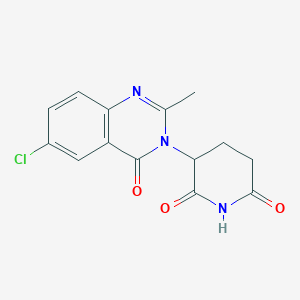 3-(6-chloro-2-methyl-4-oxo-4H-quinazolin-3-yl)-piperidine-2,6-dione