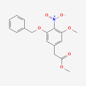 Methyl 3-benzyloxy-5-methoxy-4-nitrophenylacetate