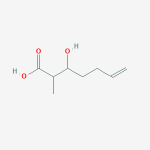3-Hydroxy-2-methylhept-6-enoic acid