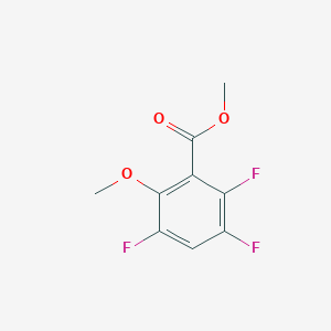 molecular formula C9H7F3O3 B8337817 Methyl 2-methoxy-3,5,6-trifluorobenzoate 