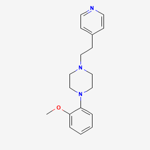 molecular formula C18H23N3O B8337826 Piperazine, 1-(o-methoxyphenyl)-4-(2-(4-pyridyl)ethyl)- CAS No. 3965-89-7