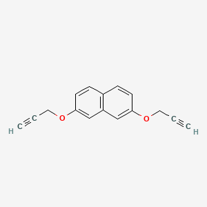 molecular formula C16H12O2 B8337874 Naphthalene, 2,7-bis(2-propynyloxy)- CAS No. 20009-44-3