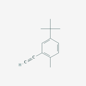 molecular formula C13H16 B8337892 4-tert-Butyl-2-ethynyl-1-methyl-benzene 