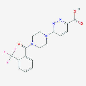 6-[4-(2-TRIFLUOROMETHYLBENZOYL)PIPERAZIN-1-YL]PYRIDAZINE-3-CARBOXYLIC Acid