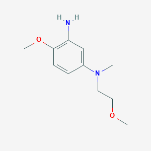 molecular formula C11H18N2O2 B8337897 4-methoxy-N1-(2-methoxy-ethyl)-N1-methyl-benzene-1,3-diamine 