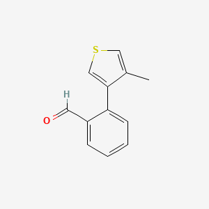 molecular formula C12H10OS B8337935 2-(4-Methyl-thiophen-3-yl)benzaldehyde 
